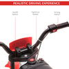 12V Electric Kids Ride On Dirt Bike Motorcycle Toy w/ Training Wheels, Red