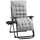 Padded Zero Gravity Chair, Folding Recliner Chair, Patio Lounger with Cup Holder, Adjustable Backrest, Removable Cushion for Outdoor, Patio