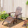 Wooden Adirondack Outdoor Patio Lounge Chair w/ Ottoman -