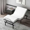 Ergonomic Adjustable Bed Base, Zero Gravity Base for Stress Management w/Head and Foot Incline, Memory, Wireless Remote Control, Grey