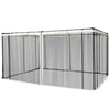 Universal Replacement Mesh Sidewall Netting for 10' x 13' Gazebos and Canopy Tents with Zippers, (Sidewall Only) Black