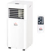 7000BTU Mobile Portable Air Conditioner for Home Office Cooling, Dehumidifier, Ventilating w/Remote, LED Display, 24H Timer, White