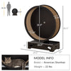 Round Hamster-Wheel Style Cat Tree with Carpet Runway, Wooden Sisal-Covered Cat Tower Condo with Unique Design Brown