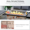 48" Propane Fire Pit Table, 50,000BTU Gas Firepit with Protective Cover, Lava Rocks, CSA Certification for Outdoor, Patio, and Poolside