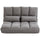 Convertible Bed Chair, Folding Floor Sofa Chair with Adjustable Backrest and Headrest, Dark Gray