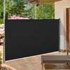 10' x 5' Side Awning, Retractable Privacy Screen & Driveway Guard, Instant Outside Screen, Wall, or Fence, Side Shade and Wind Block for Indoor Outdoor, Garden, Black