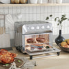 Air Fryer Toaster Oven, 21QT 7-In-1 Convection Oven Countertop, Warm, Broil, Toast, Bake and Air Fry, 1800W, Stainless Steel Finish