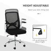High Back Executive Office Mesh Chair With Folding Backrest Ergonomic Design & Easy Adjustable Height Black