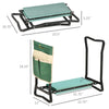 Garden Kneeler Seat Stool Bench Kneeling Pad and 1 Large Side Tool Pouch & Easy Folding Design for Transport & Storage