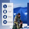 8 Person Waterproof Portable Pop-Up Ice Fishing Shelter with 2 Doors