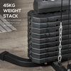 Home Gym, Multifunction Gym Equipment Workout Station with 100Lbs Weight Stack for Preacher Bicep Curl