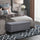 Large 42" Tufted Linen Fabric Ottoman Storage Bench With Soft Close Lid for Living Room, Entryway, or Bedroom, Dark Heather Grey
