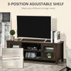 Modern TV Stand, Entertainment Center with Shelves and Cabinets for Flatscreen TVs up to 60" for Bedroom, Living Room, Coffee