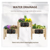 73" x 18" x 32" 3 Tier Raised Garden Bed w/ Three Elevated Planter Box, Freestanding Wooden Plant Stand for Vegetables, Herb and Flowers