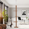 Floor To Ceiling Cat Tree 4-Level Platform Cat Tree With Covered Scratching Posts Activity Center For Kittens Tower Furniture Brown