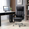 High-Back Massaging Office Chair Reclining Office Chair with Footrest Headrest Swivel Wheels Adjustable Height Black