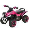 NO Power Ride on Push Car for Kids 4 Wheels Foot-to-Floor Sliding Walking ATV Toy with Music and Light for 18-36 Months, Pink
