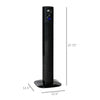 38" Tower Fan Cooling with Aroma Diffuser, 70Â° Oscillating, 12 Hour Timer, LED Sensor Panel, and Remote Control, for Bedroom, Black