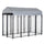 8' x 4' x 6' Large Dog Kennel Outdoor Steel Fence with UV-Resistant Oxford Cloth Roof & Secure Lock