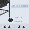 3-Storey Small Animal Cage, Metal Ferret Cage, Chinchilla Play House, with Rolling Casters, 2 Doors, Hammock, Storage Shelf, 31.5" x 20.5"