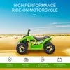 6V Kids ATV Ride on 4-Wheeler Car, Electric Quad Toy Battery Powered Vehicle with Forward/ Reverse Switch for 18-36 Months Old Toddlers, Green