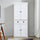 72" Freestanding Kitchen Pantry Cabinet, Tall Storage Cabinet with 2 Door Cupboards, 2 Drawers and Adjustable Shelves, White