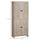 72" Freestanding 4-Door Kitchen Pantry, Storage Cabinet Organizer with 4-Tiers, and Adjustable Shelves, Natural