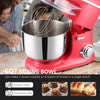 Stand Mixer with 6+1P Speed, 600W Tilt Head Kitchen Electric Mixer with 7.5 Qt Stainless Steel Mixing Bowl,for Baking Bread, Cakes, Cookie, Red
