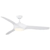 Reversible Indoor Ceiling Fan with Light, Modern Mount LED Lighting Fan with Remote Controller, for Bedroom, Living Room, White