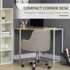 Space-Saving Small Corner Desk & Corner TV Stand, Corner Computer Desk with Strong Metal Frame
