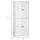 71" Freestanding Kitchen Pantry, Farmhouse 4 Door Storage Cabinet with 4-Tiers and 2 Adjustable Shelves, White
