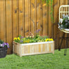 28'' x 12'' Foldable Raised Garden Bed, Elevated Planter Box, Wooden Planting Bed for Backyard, Patio to Grow Vegetables, Herbs, and Flowers