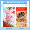 Large Hamster Cage and Habitat, 2-Level Steel Rat Cage with Tube Tunnels, Exercise Wheel, Water Bottle, Food Dish, 23" x 14" x 14", Red