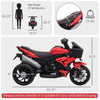 6V Kids Motorcycle Dirt Bike Electric Battery-Powered Ride-On Toy Off-road Street Bike w/ Music Horn Headlights Motorbike for Girls Boy Red