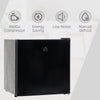 Mini Freezer Countertop, 1.1 Cu.Ft Compact Upright Freezer with Removable Shelves, Reversible Door for Home, Dorm, Apartment and Office, Black
