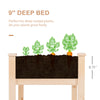 48'' Raised Garden Bed, Elevated Wooden Planter Box DIY Paint with Holes for Vegetables, Herb and Flowers Backyard, Patio, Balcony Use