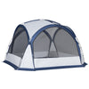 6-8 Person Screen House for Camping, Family Tents Shelter with Portable Carry Bag, Sun Shelter Dome Tent with 4 Zipped Mesh Door