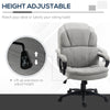 Massage Office Chair with 2 Vibration Points, USB Power, Height Adjustable Computer Chair, Comfy Desk Chair, Light Gray