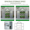 32" x 19" x 54" Garden Wooden Cold Frame Greenhouse Flower Planter Protection w/ Adjustable Shelves, Double Doors - Grey