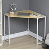 Space-Saving Small Corner Desk & Corner TV Stand, Corner Computer Desk with Strong Metal Frame