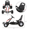 Outdoor Children Playing Pedal Kart Toy w/ Gear Adjustments & Comfort Seat Race