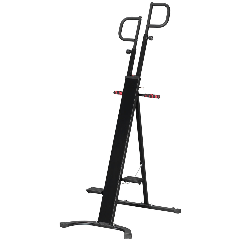 Folding Vertical Climber Exercise Machine, Height Adjustable Climbing Machine, Stair Stepper for Full Body Workout