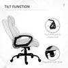 400lbs Big and Tall Office Chair with Wide Seat, Ergonomic Executive Computer Chair with Swivel Wheels and Faux Leather, White