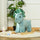 Kid Plush Ride-On Rocking Horse Triceratops-shaped Toy Rocker w/ Realistic Sounds