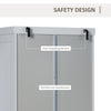 72" Traditional Kitchen Pantry Cabinet Cupboard Freestanding Pantry Cabinet with Doors and 3 Adjustable Shelves, Grey