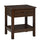 Bedside Night Stand with Drawer, Top and Bottom Shelf for Small Spaces, Dark Brown