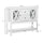 Modern Sideboard, Glass Door Buffet Cabinet with Storage Drawers, and Adjustable Shelves, Console Table for Living Room, Entryway, White