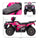 12V Electric Toy Car with Forward Backward Function, Music, LED Headlights, for Ages 3-5 Years, Pink