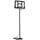 Portable Basketball Hoop, 7.6-10' Adjustable Height, Weight Base with Ball Holder, Basket Ball Stand on Wheels with 43" Backboard for Outdoor Junior Youth Adult Use