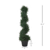 3ft Topiary Artificial Faux Cedar Tree Spiral Fake Plant, Pre-potted & Features High-Quality Detailed Look for Indoor or Outdoor